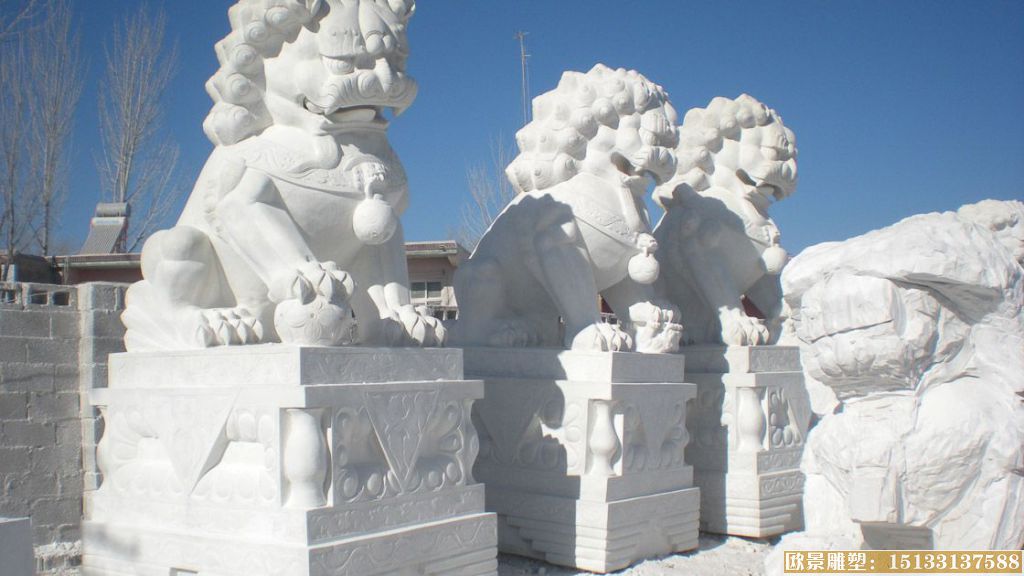 仿天安门石狮子雕塑 动物石狮子