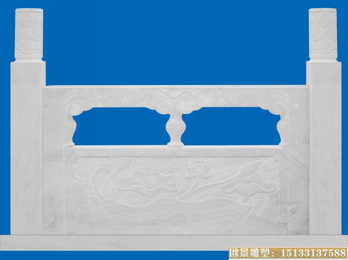 石雕刻画栏板 国旗台围栏 栏板厂家定制