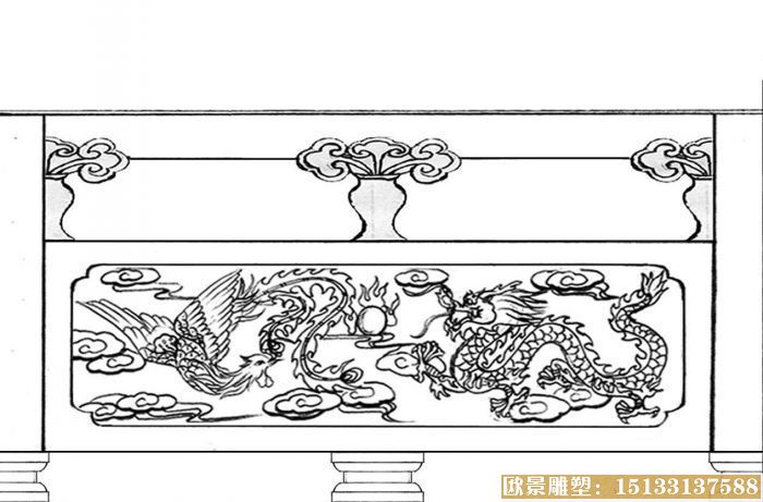 石雕围栏设计图纸 围栏雕塑图片 围栏石雕工艺